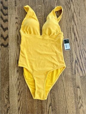 NWT $120 Juicy Couture Black Label One Piece Swimsuit * Minor Imperfection*